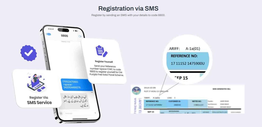 CM Punjab Free Solar Panel Scheme Online Registration via SMS