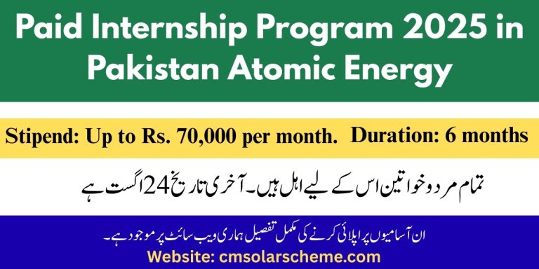 Pakistan Atomic Energy Internship Program 2025