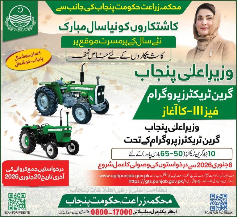 Green Tractor Scheme Phase 3 Punjab 2026 – Eligibility, Subsidy & Online Application Process